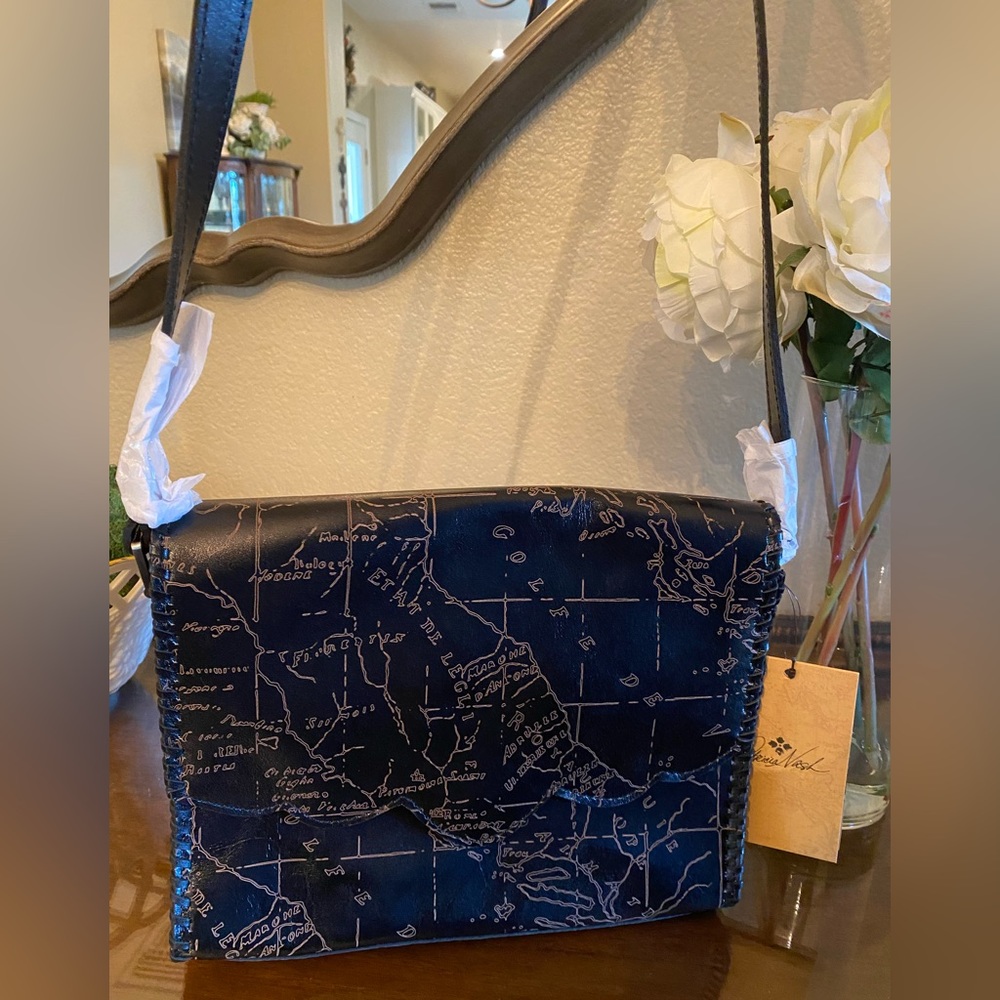 Patricia Nash Laser Map Collection Crossbody Bag